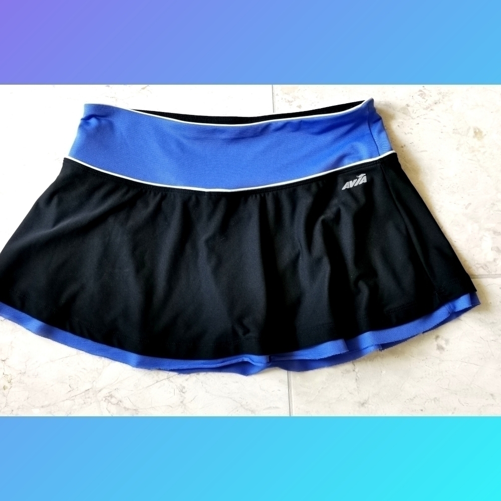 Avia athletic skorts golf tennis purple black sz M